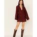 Free People Dresses | Free People - Women's Northern Lights Mini Dress | Color: Brown/Red | Size: Sp