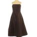 J. Crew Dresses | J. Crew Silk Dress Sadie Faille Strapless Size 4p Wedding Party Holiday Dress | Color: Brown | Size: 4p