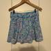 Lilly Pulitzer Skirts | Lilly Pulitzer Luxletic Skort Size 4. Shorts Under Skirt | Color: Blue/Pink | Size: 4