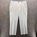 Adidas Pants | Adidas Dress Pants Men 38x32 Tan Casual White Chino Pockets Trousers Pleated | Color: Cream/White | Size: 38x32