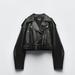 Zara Jackets & Coats | Faux Leather Jacket | Color: Black | Size: M