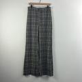 Free People Pants & Jumpsuits | Free People Jules Plaid Wide Leg Grey Brown Trouser Pants Womens Size 10 Nwt | Color: Brown/Gray | Size: 10