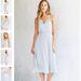 Urban Outfitters Dresses | Alice + Uo Urban Outfitters Light Blue/Gray Strappy Midi Dress Size Small | Color: Silver | Size: S
