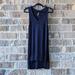Anthropologie Tops | Anthropologie Desmond Tunic Navy V Neck Sleeveless High Low Size Small | Color: Blue | Size: S