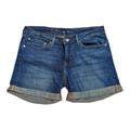 Levi's Shorts | Levi's Classic Cuffed Hem Stretch Denim Vintage Rinse Mid Rise Short Size 30 | Color: Blue | Size: 30