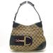 Gucci Bags | Gucci Gg/Icon Bit Shoulder Bag 137388 Creamgreen Jacquardleather Women | Color: Cream/Green/Red | Size: Os