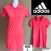 Adidas Dresses | Adidas Womens Dress Golf Tennis Climalite Short Sleeve Collared Sheath Orange L | Color: Orange | Size: L