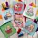 "CATS - 42 sq - 5\"- Charm pack or Panel - Squares - I spy, baby, kids, quilt, blanket"