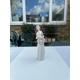 A Boxed Lladro 5597 Summer Soiree Porcelain Figurine of A Woman in White Dress Holding A Flower Decorated Pink Sun Hat at Front