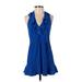 Amanda Uprichard Cocktail Dress: Blue Dresses - Women's Size P
