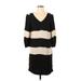 Floreat Casual Dress - Shift: Black Stripes Dresses - Women's Size 0