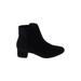 Clarks Ankle Boots: Black Solid Shoes - Women's Size 8 - Almond Toe
