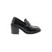 Jeffrey Campbell Heels: Slip-on Chunky Heel Casual Black Shoes - Women's Size 6 1/2 - Round Toe