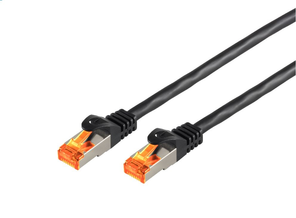 Helos Outdoor Patchkabel S/FTP Cat 6a schwarz 7,5m Image