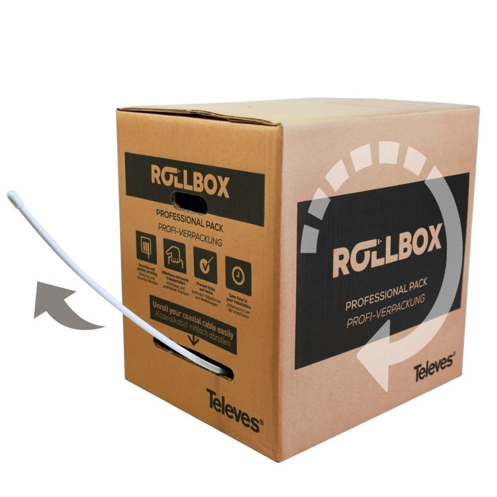 250 Mtr. Televes Koaxkabel SK6Fplus-B SP250 414832 Image