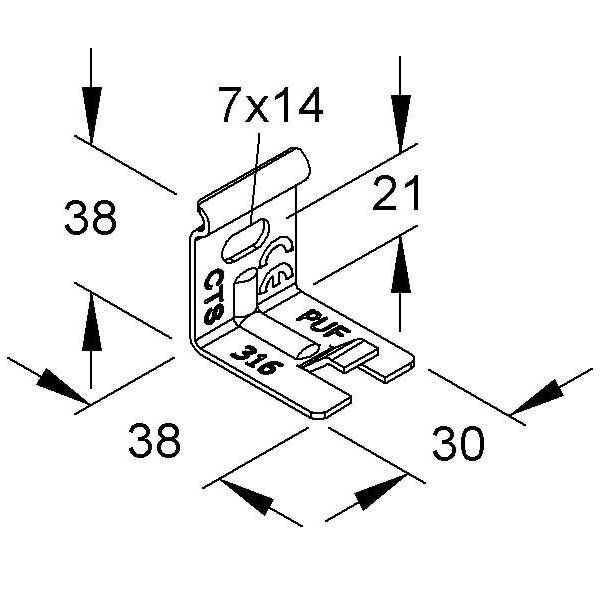 Niedax Auslegerbefestigung GTWAB 50 FG Image