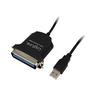 LogiLink Parallel-Adapter USB parallel 1,5 m schwarz