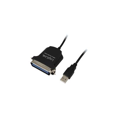 LogiLink Parallel-Adapter USB parallel 1,5 m schwarz Image