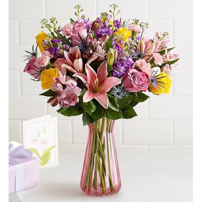 1-800-Flowers Flower Delivery Springtime Blossoms For Mom W/ Pink Vase