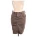 London Jean Casual Skirt - Mid/Reg Rise: Brown Bottoms - Women's Size 14