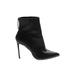 Steve Madden Ankle Boots: Black Print Shoes - Women's Size 9 1/2 - Pointed Toe