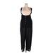 Shein Jumpsuit Square Sleeveless: Black Solid Jumpsuits - Women's Size 4X