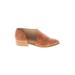 CATHERINE Catherine Malandrino Flats: D'Orsay Stacked Heel Casual Brown Print Shoes - Women's Size 8 - Almond Toe