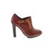 Kenneth Cole REACTION Heels: Brown Print Shoes - Women's Size 6 - Round Toe