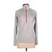 Under Armour Active T-Shirt: Gray Solid Activewear - Women's Size Large