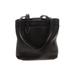 Coach Leather Shoulder Bag: Pebbled Black Solid Bags