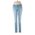 Jacob Cohen Jeans - Low Rise Skinny Leg Boyfriend: Blue Bottoms - Women's Size 30 - Sandwash