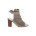 Sam Edelman Heels: Gray Shoes - Women's Size 8