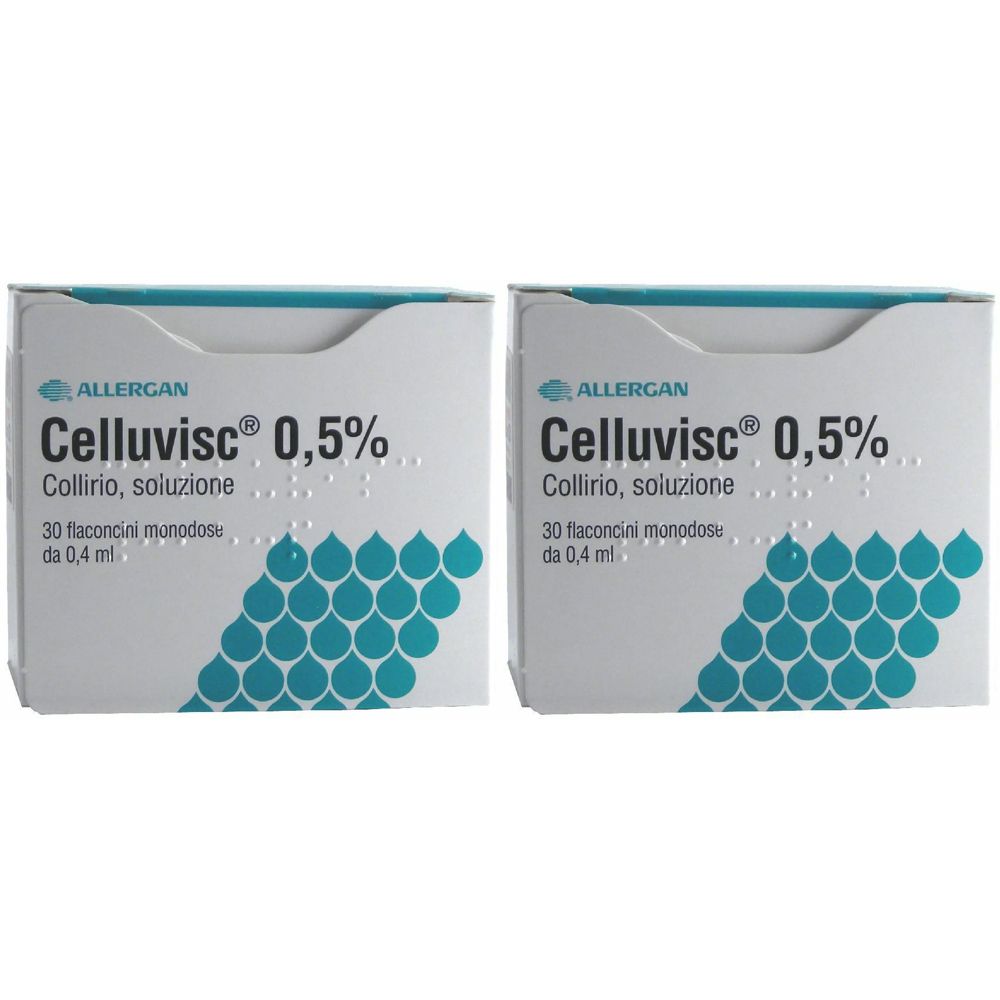Celluvisc® Collirio 5 mg/ml Set da 2 2x30x0,4 ml Pipette monodose