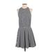 Gap Casual Dress - A-Line Crew Neck Sleeveless: Black Print Dresses - New - Women's Size Small