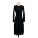 ONLY HEARTS Casual Dress - Midi: Black Jacquard Dresses - Women's Size X-Small