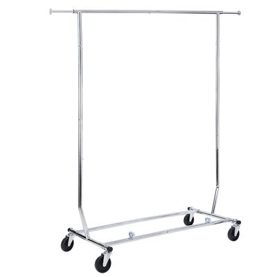 Adjustable Height Clothing Garment Rack Rolling