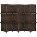 Room Divider 6 Panel Room Screen Divider Wooden Screen Folding Portable partition Screen Wood with Removable Storage Shelves