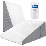 Wedge Pillow 12" Bed Wedge Pillow for Sleeping Acid Reflux After Surgery Triangle Pillow