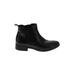 Aldo Boots: Chelsea Boots Chunky Heel Casual Black Solid Shoes - Women's Size 6 1/2 - Round Toe