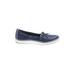 Grasshoppers Sneakers: Slip On Platform Casual Blue Print Shoes - Women's Size 9 - Almond Toe