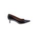 Sam Edelman Heels: Pumps Kitten Heel Work Black Print Shoes - Women's Size 9 1/2 - Pointed Toe