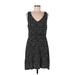 Old Navy Casual Dress - A-Line V-Neck Sleeveless: Black Dresses - Women's Size Large