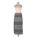 Faded Glory Casual Dress - Sheath Open Neckline Sleeveless: Gray Print Dresses - Women's Size X-Large