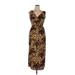 ACE Fashion Casual Dress: Brown Leopard Print Dresses - New - Women's Size X-Large