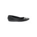 Zodiac Flats: Slip-on Wedge Casual Black Solid Shoes - Women's Size 9 - Round Toe