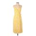 Nine West Casual Dress: Yellow Dresses - Women's Size Small