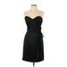 Mori Lee Cocktail Dress - Party Sweetheart Sleeveless: Black Print Dresses - Women's Size 10