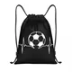 Mein Herz schlägt für Fußball Kordel zug Rucksack Sport Sporttasche für Männer Frauen Training