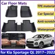 Tpe Auto Fußmatten für kia sportage ql Zubehör 2017 ~ 2022 wasserdichtes Universal Leder Fuß polster