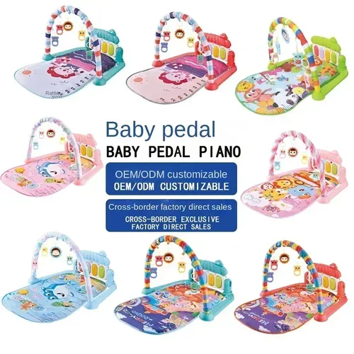 2024 neu verkaufte Babys pielzeug Musik Pedal Klavier 0-1 Jahre alt Neugeborenen Klavierspiel Pad